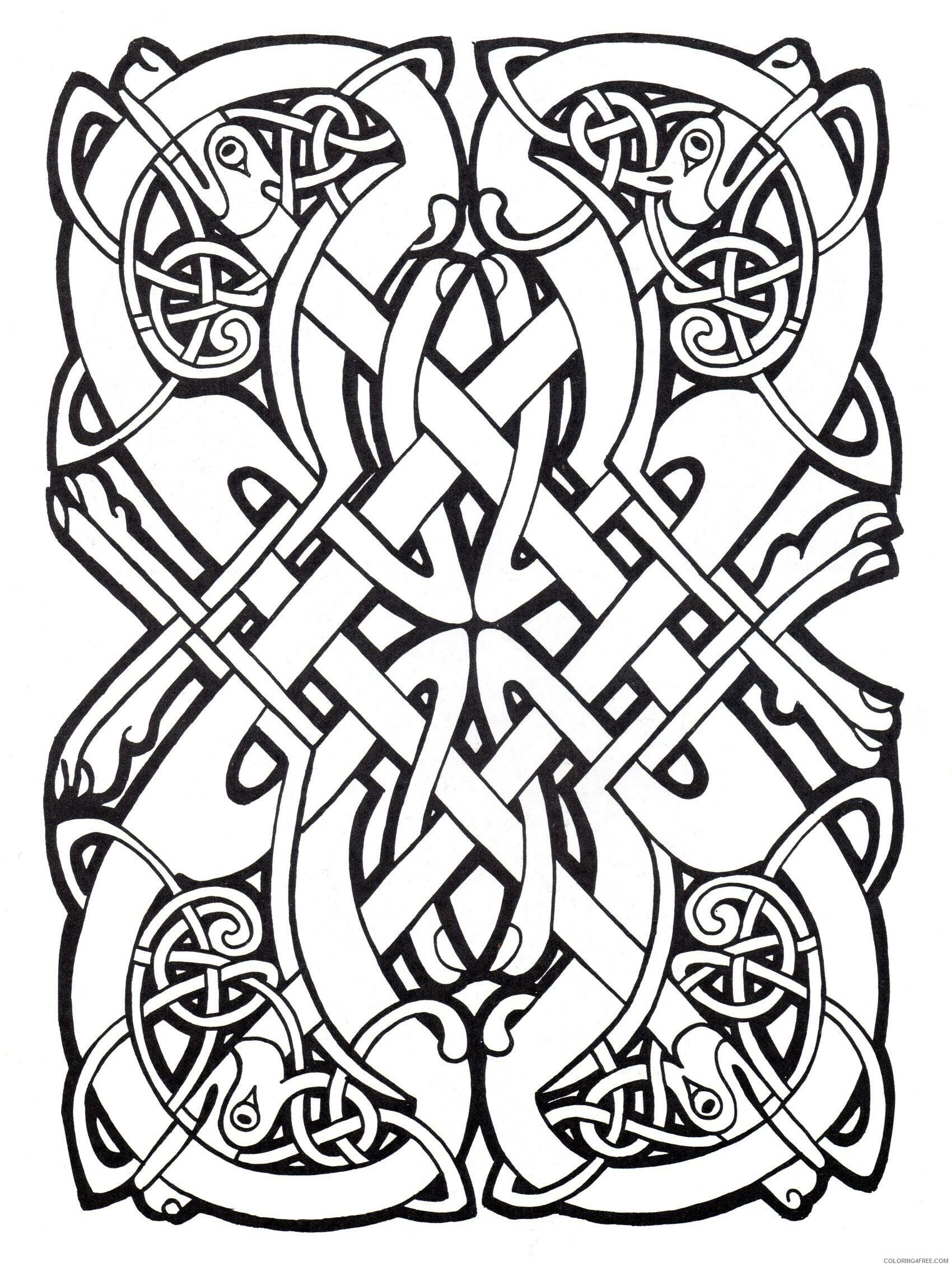 Celtic Coloring Pages Adult Print Free Celtic Printable 2020 168 Coloring4free