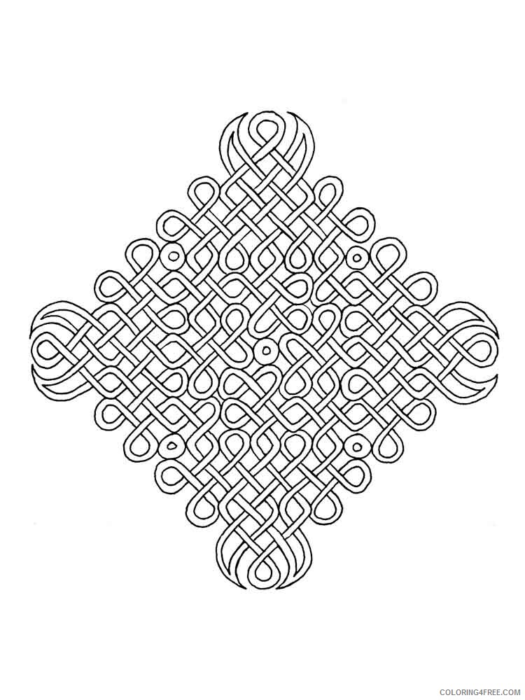 Celtic Knot Coloring Pages Adult adult celtic knot 12 Printable 2020 171 Coloring4free