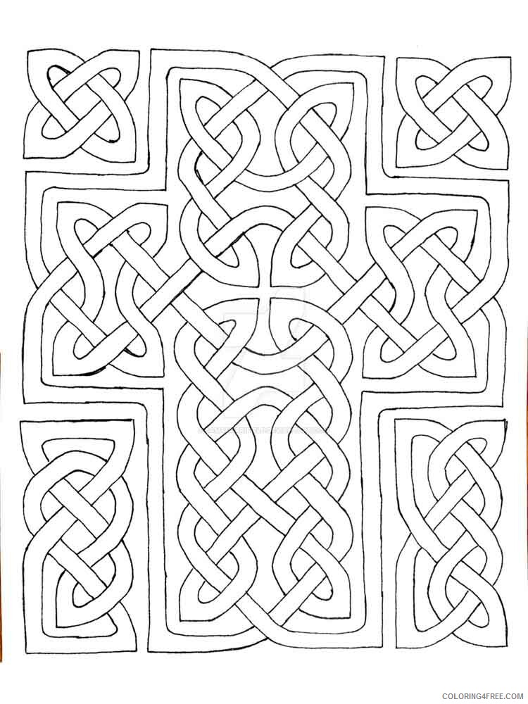 Celtic Knot Coloring Pages Adult adult celtic knot 16 Printable 2020 175 Coloring4free