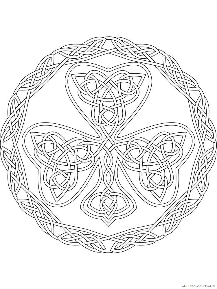 Celtic Knot Coloring Pages Adult adult celtic knot 2 Printable 2020 179 Coloring4free