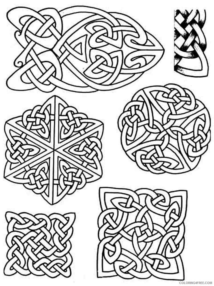 Celtic Knot Coloring Pages Adult adult celtic knot 6 Printable 2020 184 Coloring4free