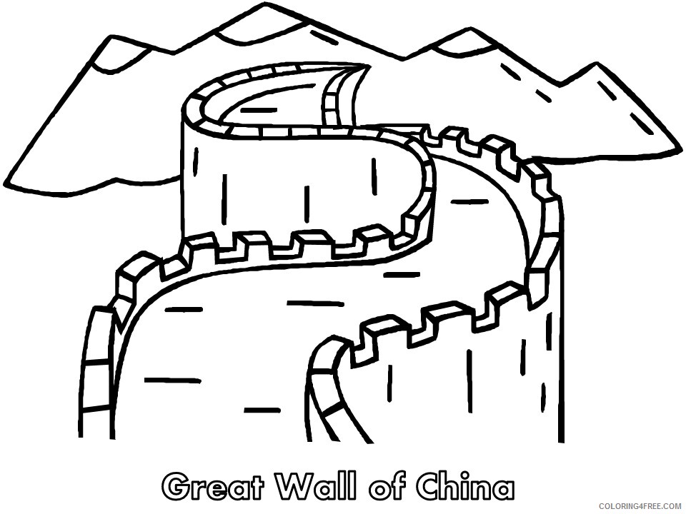 China Coloring Pages Countries of the World Educational wall Printable 2020 425 Coloring4free