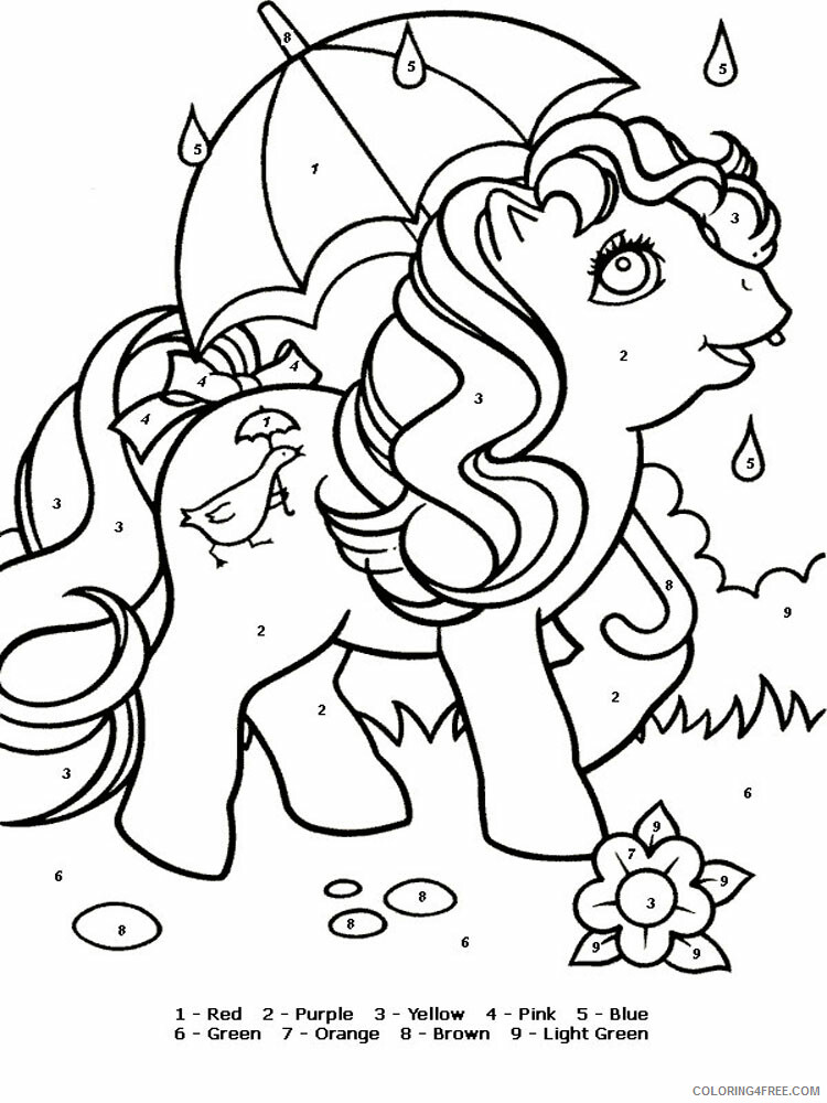 Color By Number Coloring Pages Educational Color by number 15 Printable 2020 1003 Coloring4free