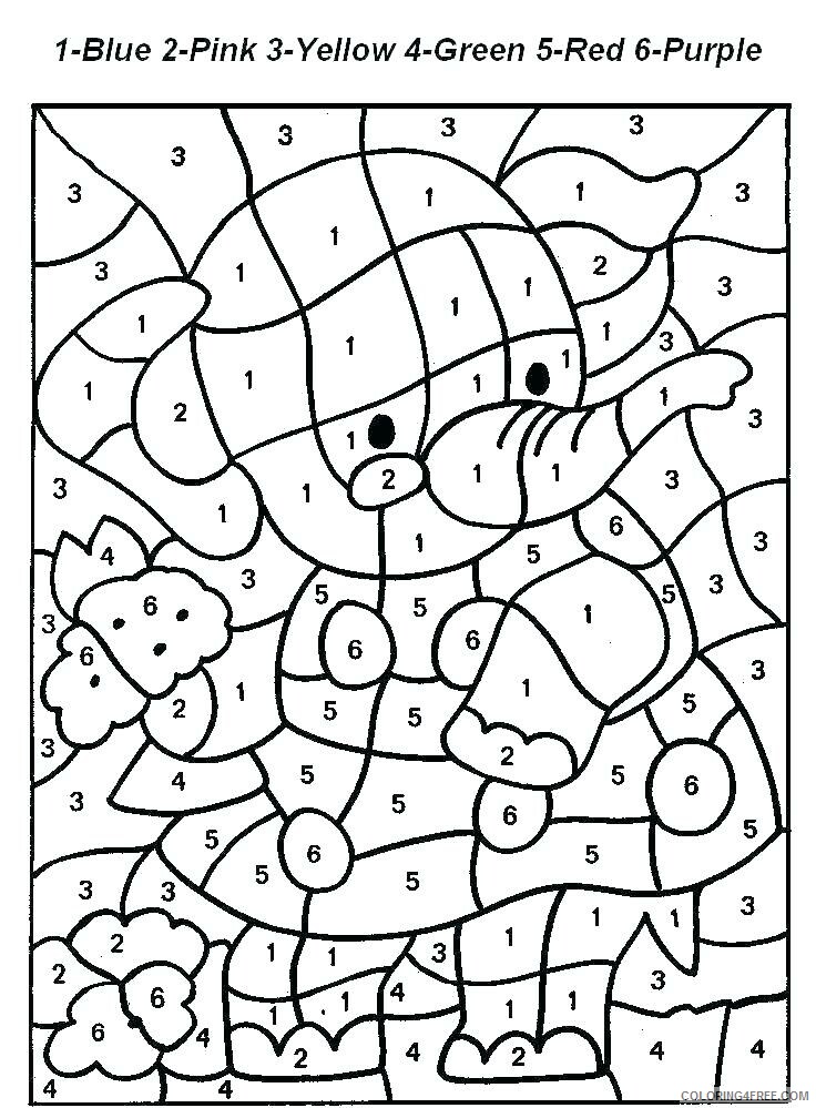 Color By Number Coloring Pages Educational free Printable 2020 0983 Coloring4free