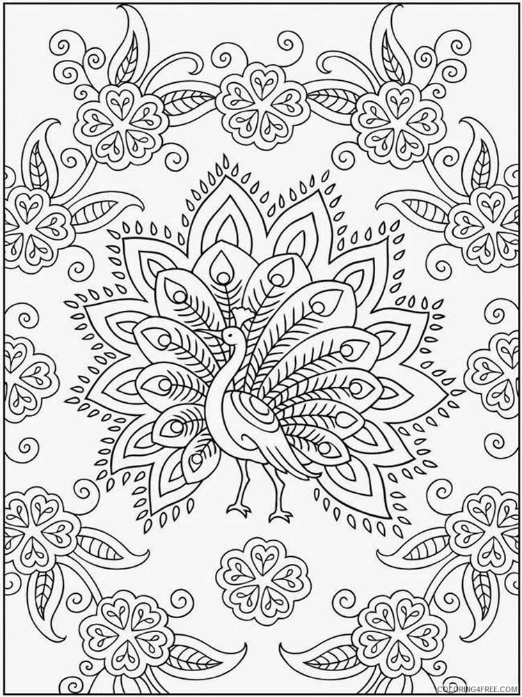 Complex Coloring Pages Adult complex for teens and adults 1 Printable 2020 206 Coloring4free