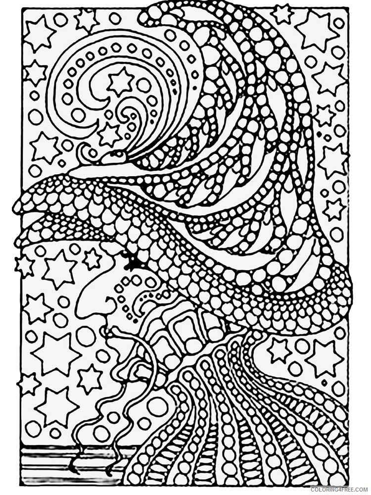 Complex Coloring Pages Adult complex for teens and adults 21 Printable 2020 214 Coloring4free
