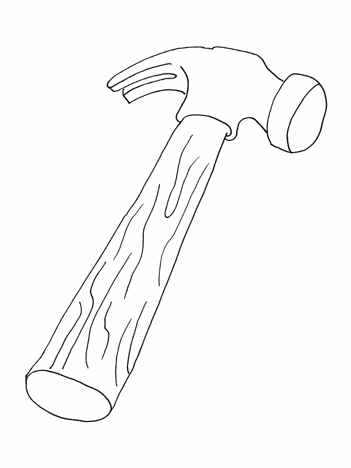 Construction Coloring Pages for boys hammer Printable 2020 0124 Coloring4free