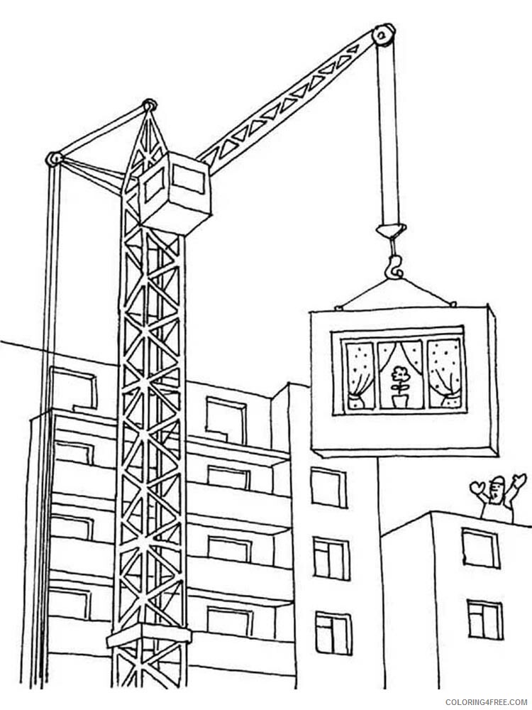 Construction Site Coloring Pages for boys construction site 13 Printable 2020 0142 Coloring4free