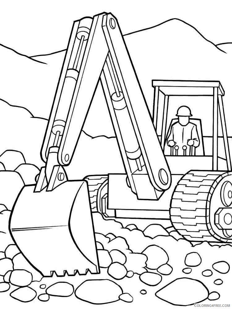 Construction Vehicles Coloring Pages for boys Printable 2020 0152 Coloring4free