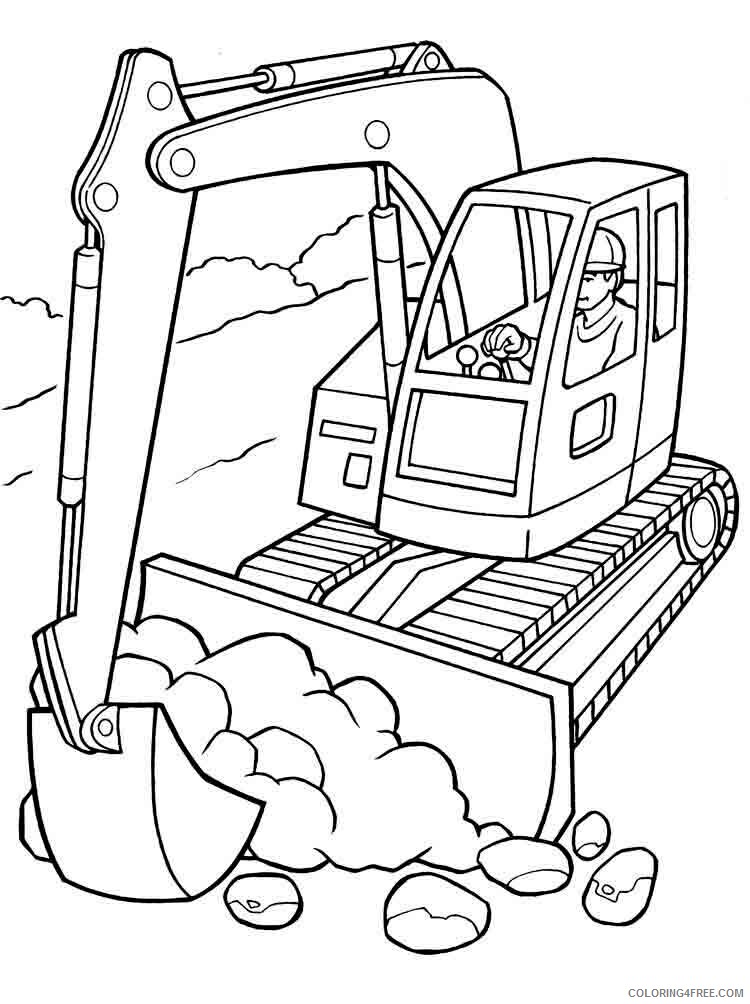 Construction Vehicles Coloring Pages for boys Printable 2020 0155 Coloring4free