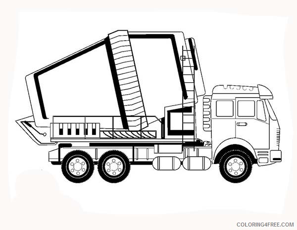 Construction Work Coloring Pages for boys Picture of Cement Mixer Print 2020 0173 Coloring4free