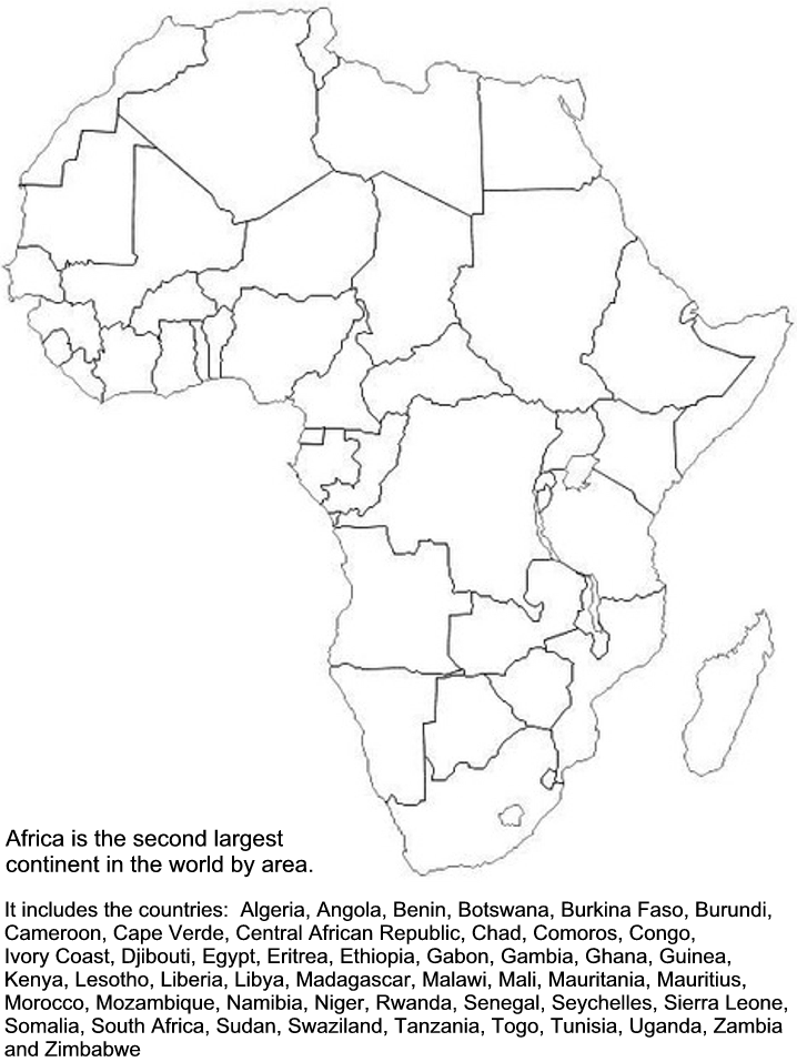 Countries of the World Coloring Pages Educational africa Printable 2020 359 Coloring4free