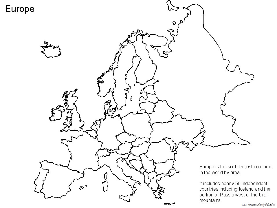 Countries of the World Coloring Pages Educational europe Printable 2020 361 Coloring4free