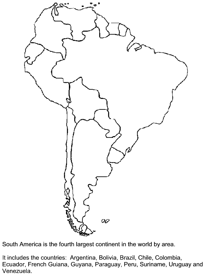 Countries of the World Coloring Pages Educational southamerica Printable 2020 363 Coloring4free