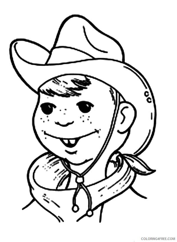 Cowboy Coloring Pages for boys Billy the Kid Cowboy Printable 2020 0178 Coloring4free