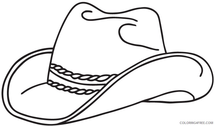 Cowboy Coloring Pages for boys Cowboy Hat Printable 2020 0213 Coloring4free