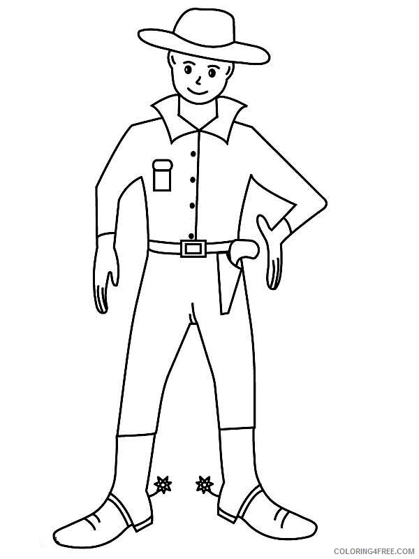 Cowboy Coloring Pages for boys Cowboy Ready to Duel Printable 2020 0218 Coloring4free