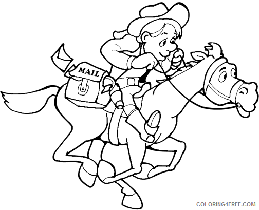 Cowboy Coloring Pages for boys Cowboy Sheets for Print Printable 2020 0211 Coloring4free