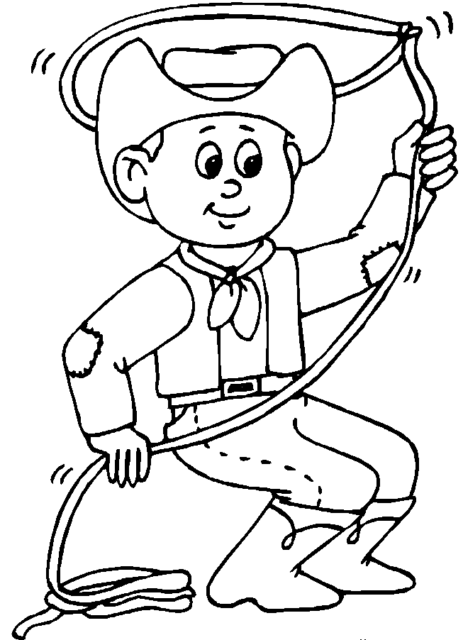 Cowboy Coloring Pages for boys Cowboy for Kids Printable 2020 0200 Coloring4free