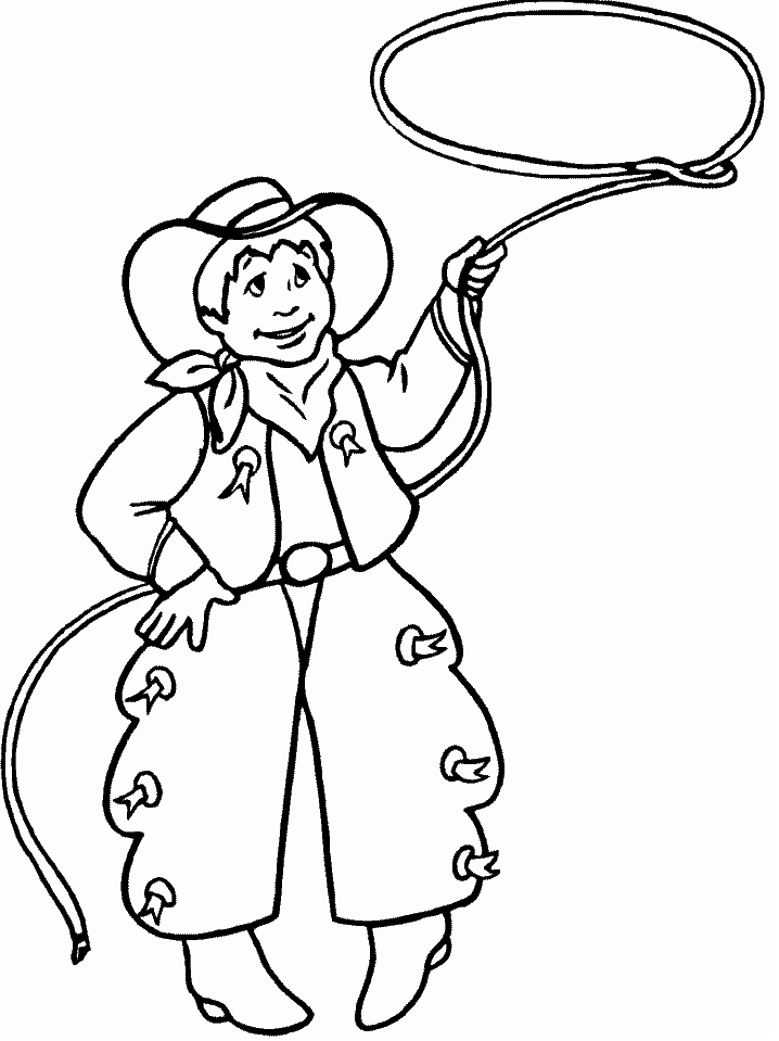 Cowboy Coloring Pages for boys cowboy JhC1G Printable 2020 0195 Coloring4free