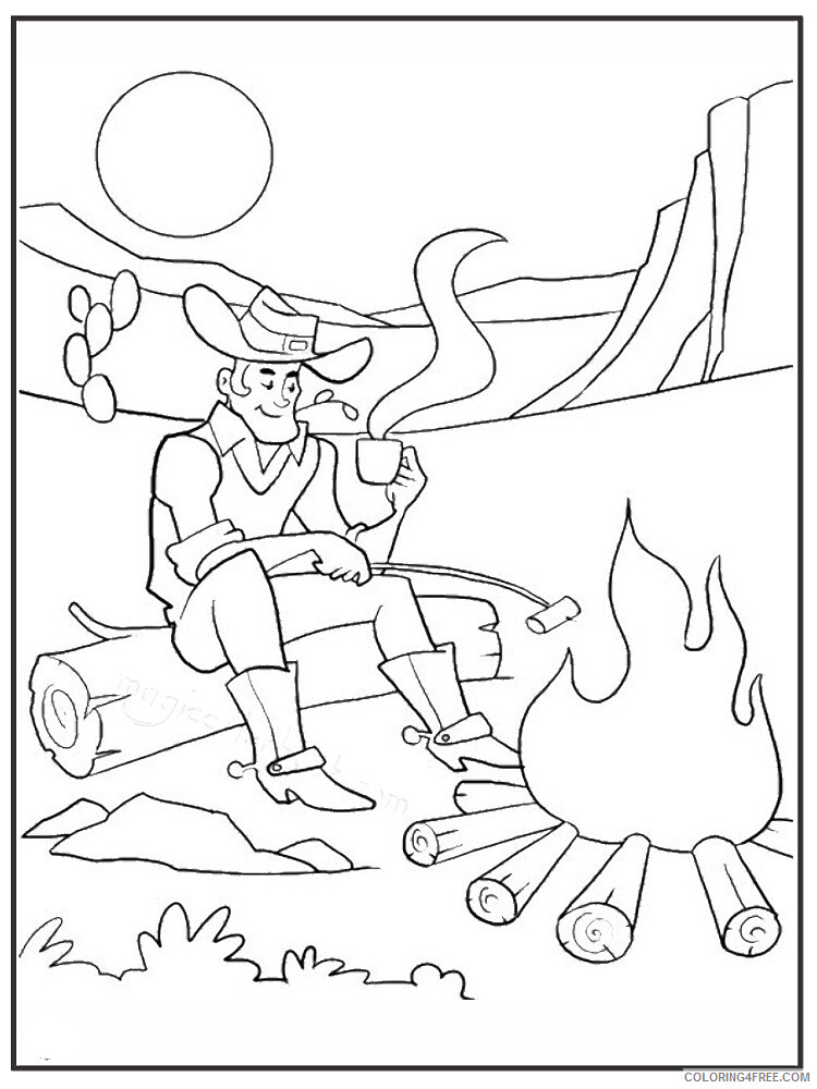 Cowboy Coloring Pages for boys cowboy for boys 11 Printable 2020 0201 Coloring4free