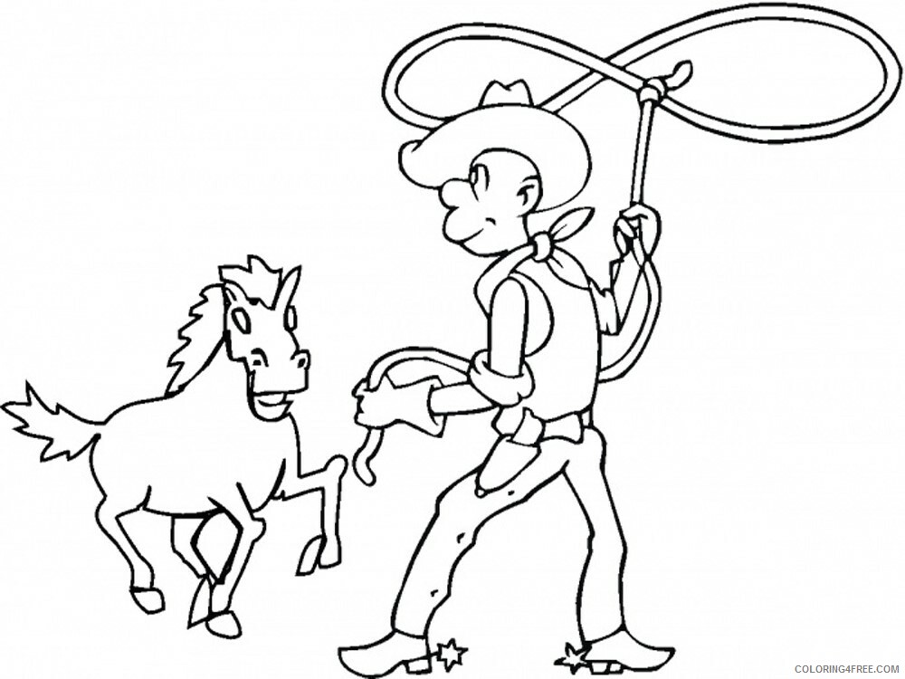 Cowboy Coloring Pages for boys cowboy for boys 12 Printable 2020 0202 Coloring4free