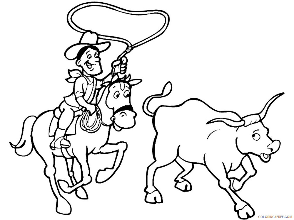 Cowboy Coloring Pages for boys cowboy for boys 13 Printable 2020 0203 Coloring4free