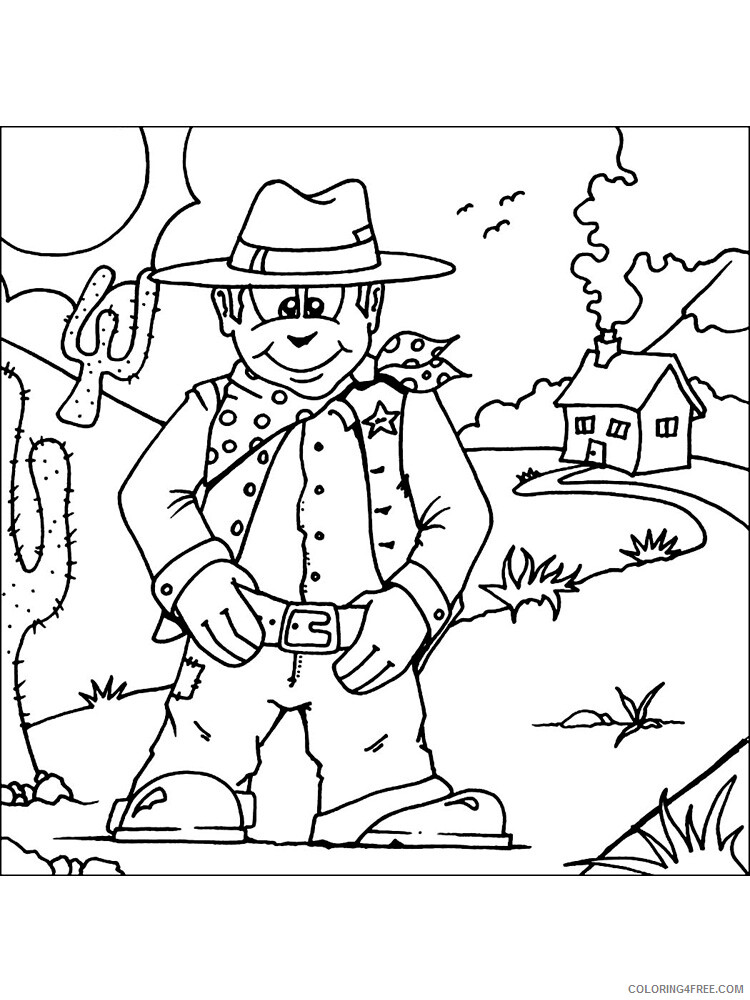 Cowboy Coloring Pages for boys cowboy for boys 23 Printable 2020 0207 Coloring4free