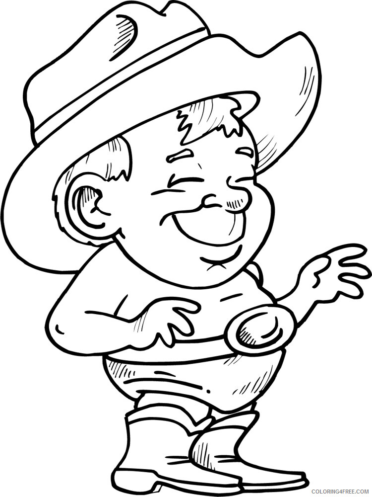 Cowboy Coloring Pages for boys cowboy for boys 25 Printable 2020 0208 Coloring4free