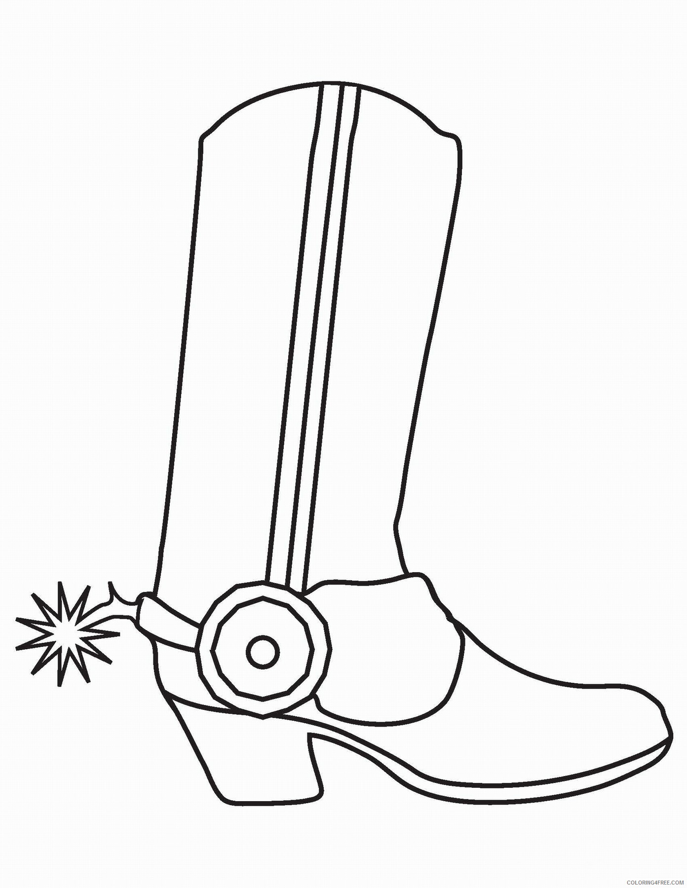 Cowboy Coloring Pages for boys cowboy_03 Printable 2020 0181 Coloring4free
