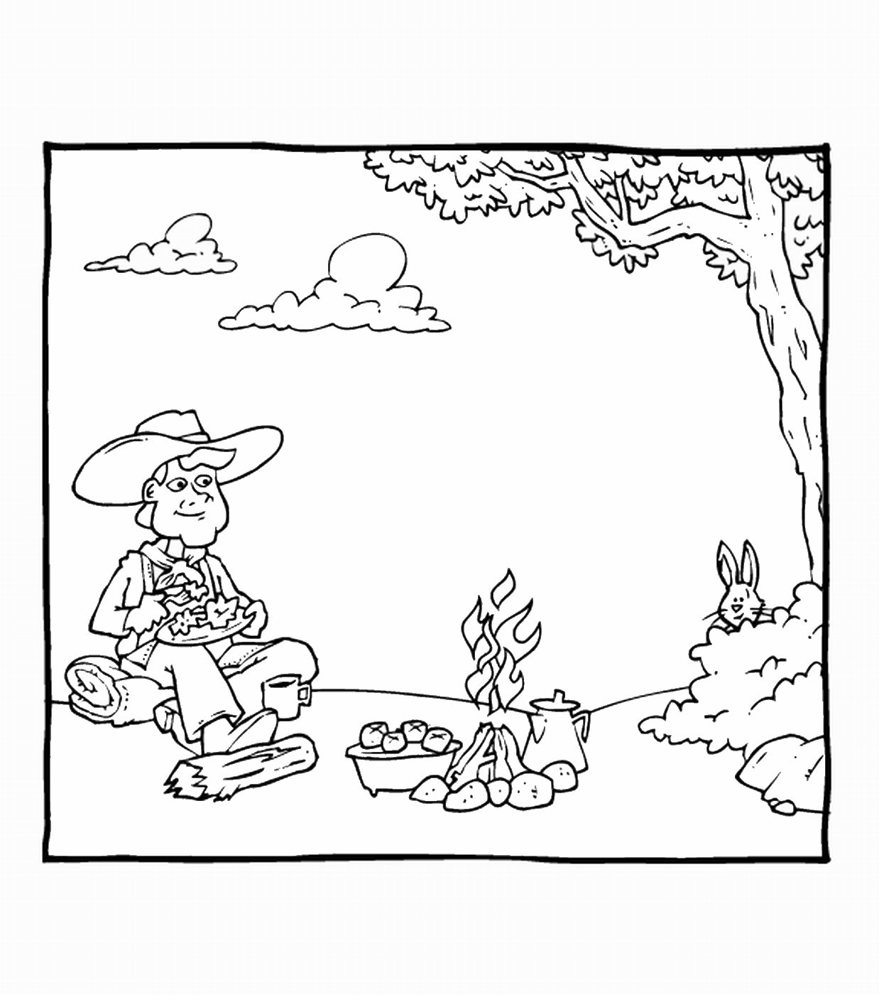 Cowboy Coloring Pages for boys cowboy_11 Printable 2020 0186 Coloring4free
