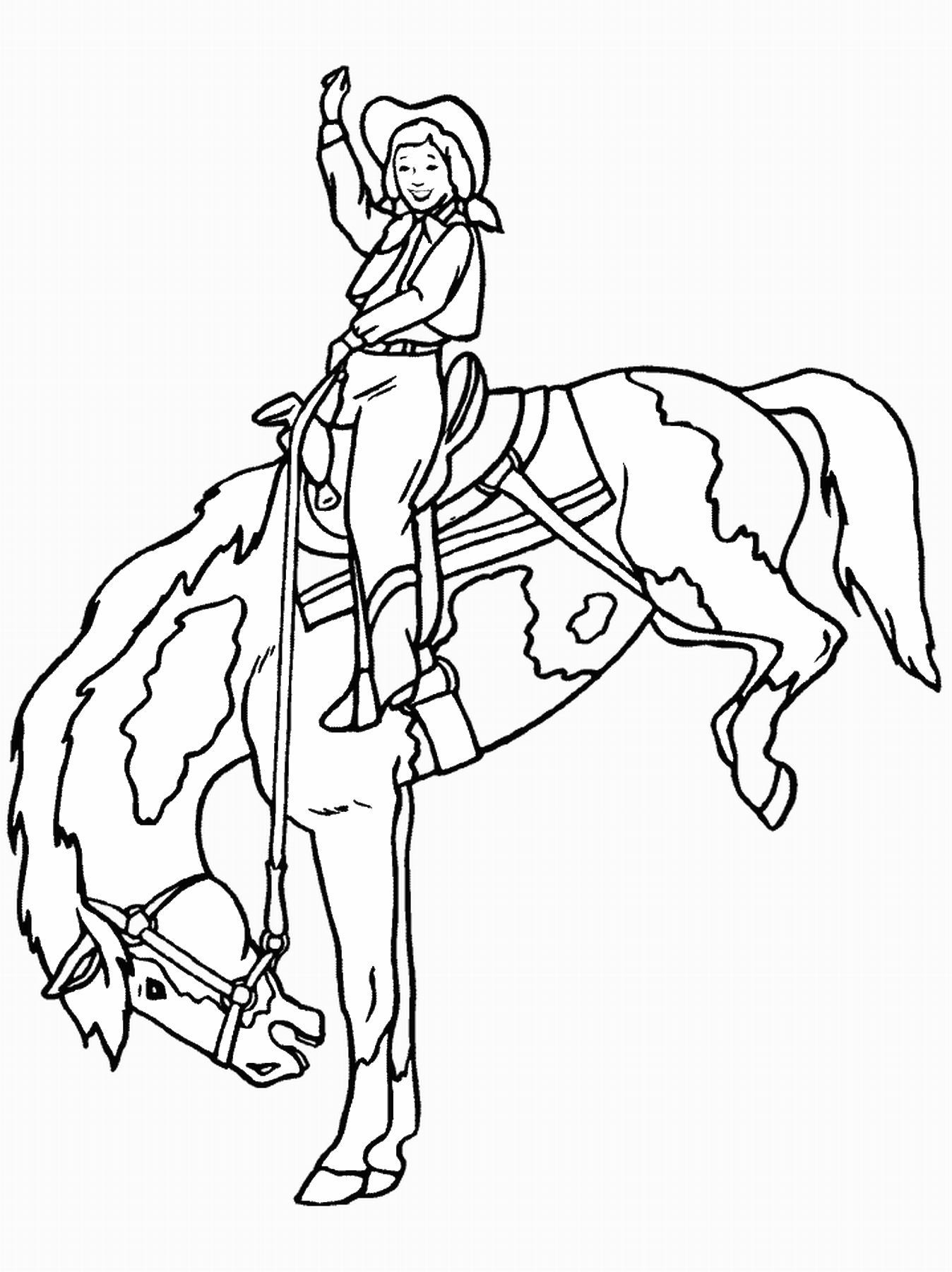 Cowboy Coloring Pages for boys cowboy_39 Printable 2020 0191 Coloring4free