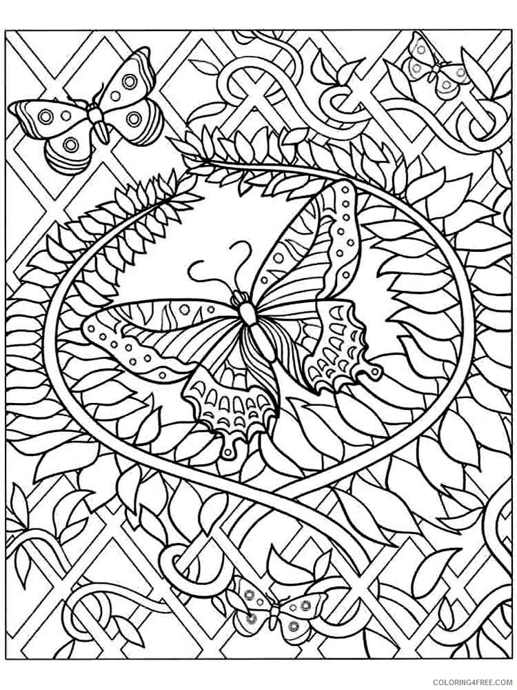 Difficult Coloring Pages Adult difficult for adults 5 Printable 2020 313 Coloring4free