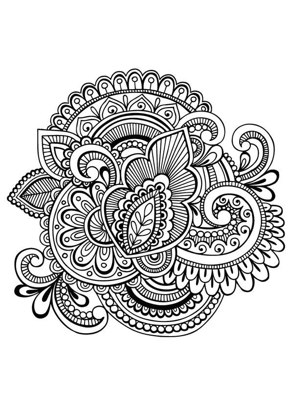 Difficult Coloring Pages Adult difficult images Printable 2020 301 Coloring4free
