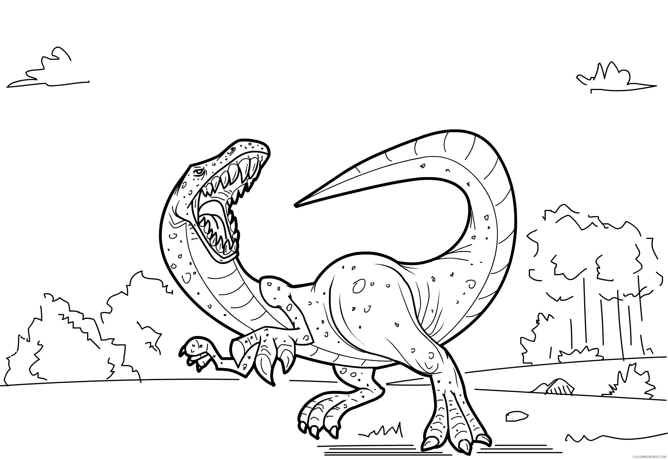 Dinosaurs Coloring Pages for boys Dinosaur 2 Printable 2020 0264 Coloring4free