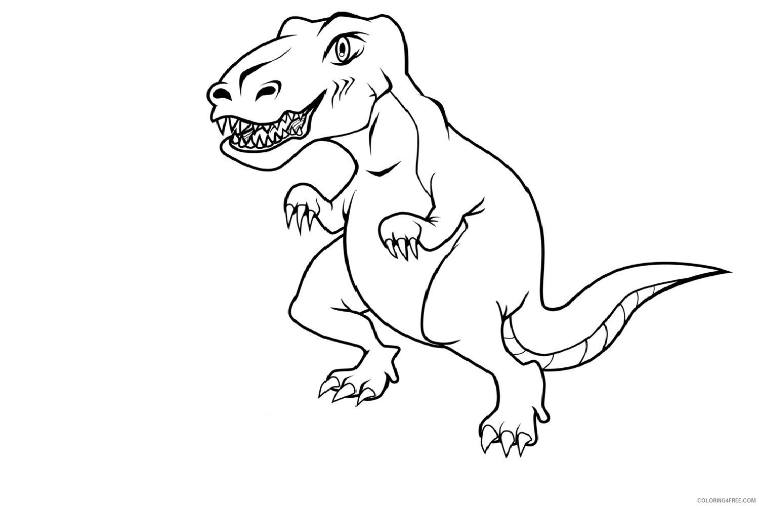 Dinosaurs Coloring Pages for boys Free Dinosaur 2 Printable 2020 0309 Coloring4free