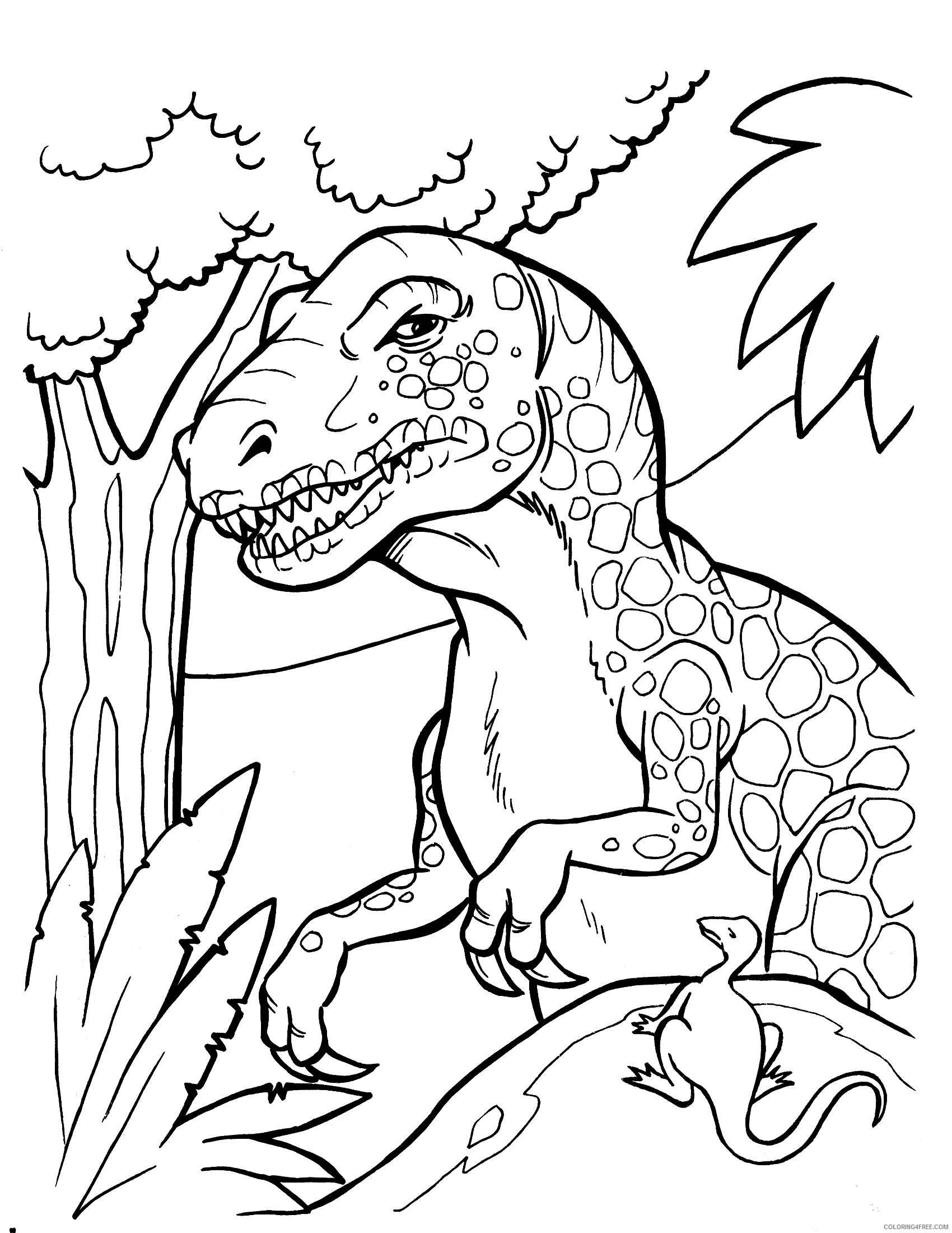 Dinosaurs Coloring Pages for boys Free Dinosaur Printable 2020 0310 Coloring4free