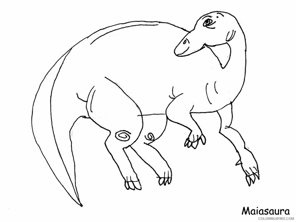 Dinosaurs Coloring Pages for boys Maiasaura Printable 2020 0324 Coloring4free