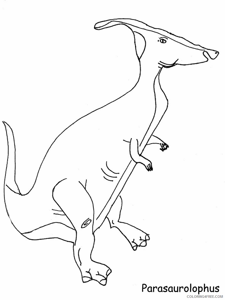 Dinosaurs Coloring Pages for boys Parasaurolophus Printable 2020 0329 Coloring4free