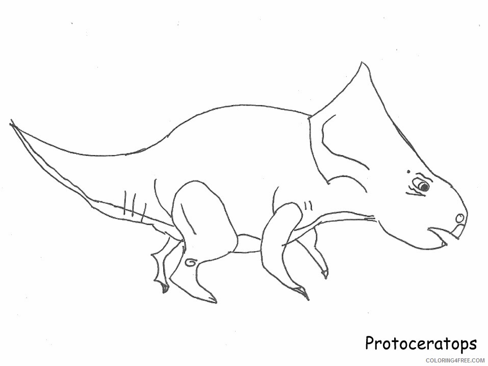 Dinosaurs Coloring Pages for boys Protoceratops Printable 2020 0331 Coloring4free
