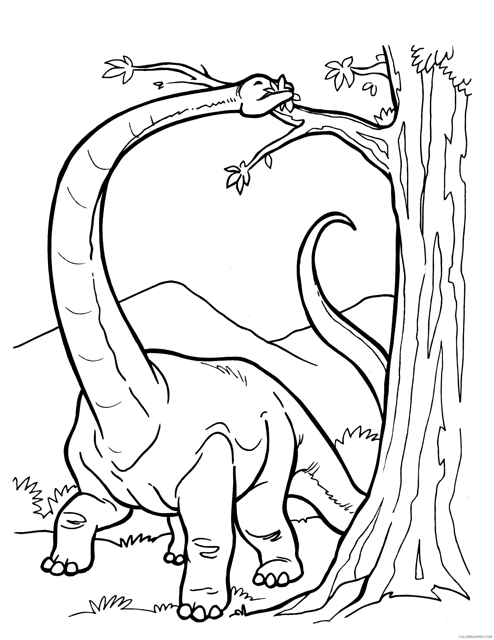 Dinosaurs Coloring Pages for boys Realistic Dinosaur Printable 2020 0333 Coloring4free