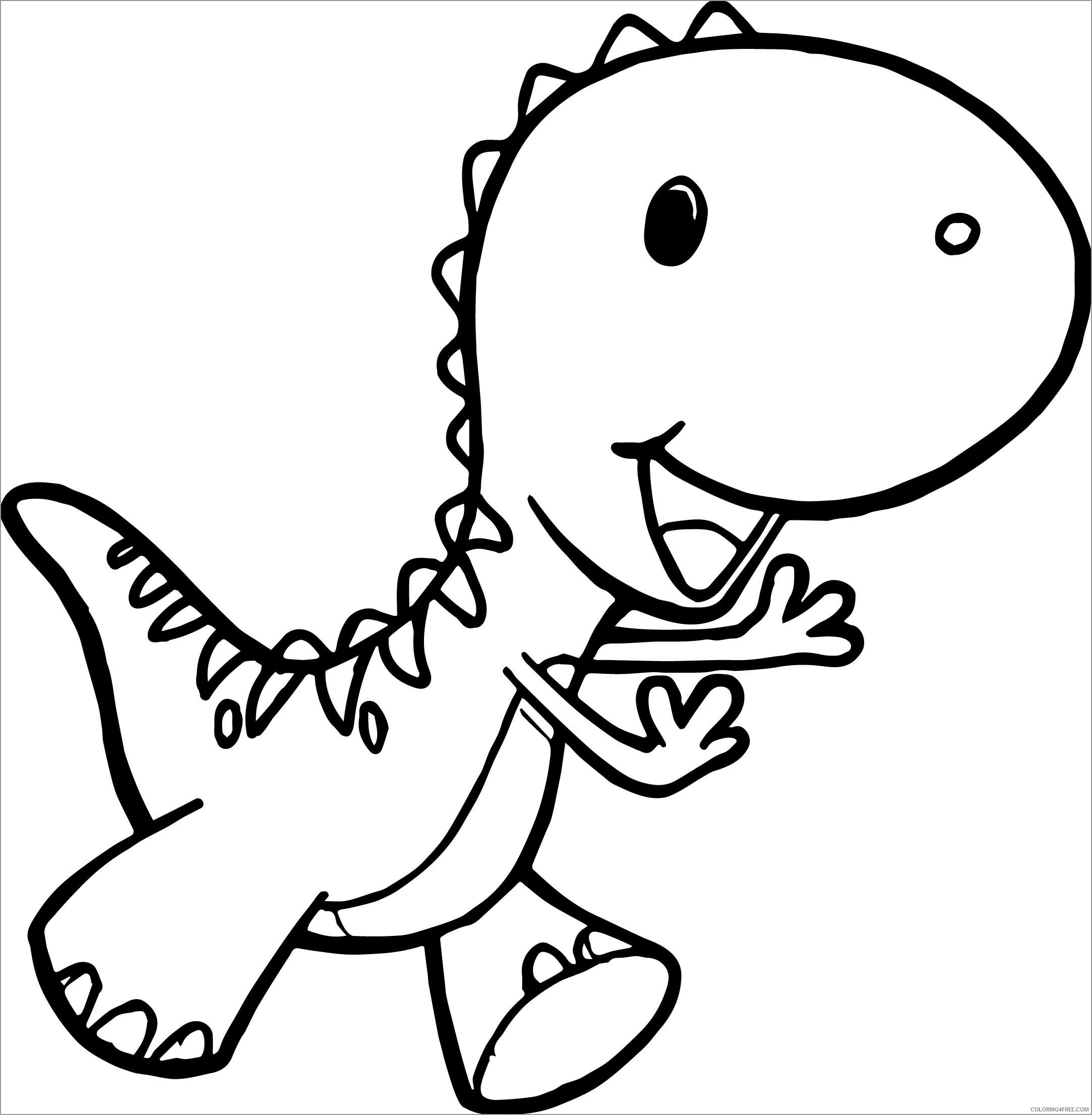 Dinosaurs Coloring Pages for boys baby dinosaur Printable 2020 0244 Coloring4free
