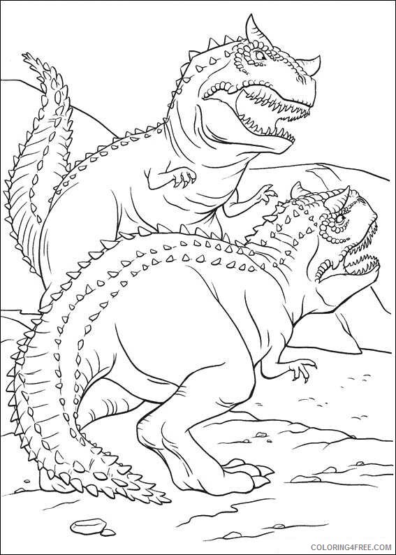 Dinosaurs Coloring Pages for boys dinosaur fighting Printable 2020 0277 Coloring4free