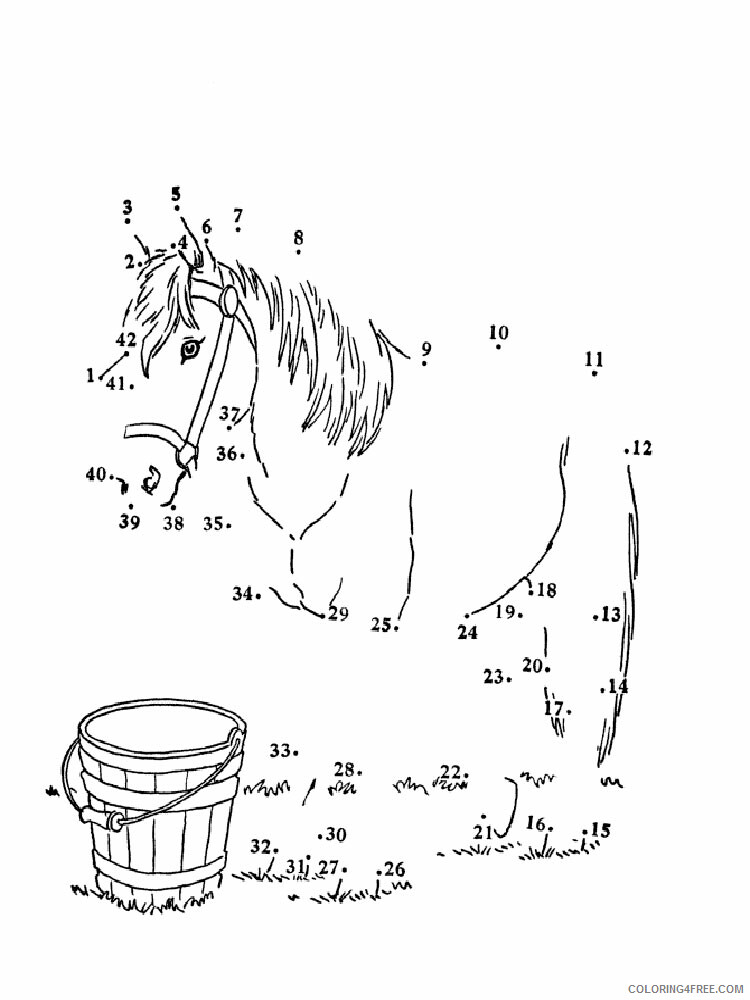 Dot to Dot Coloring Pages Educational Dot To Dot 2 Printable 2020 1412 Coloring4free