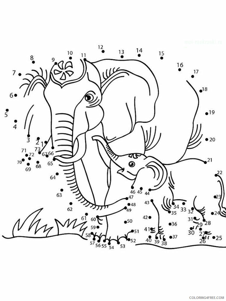Dot to Dot Coloring Pages Educational Dot To Dot 53 Printable 2020 1416 Coloring4free