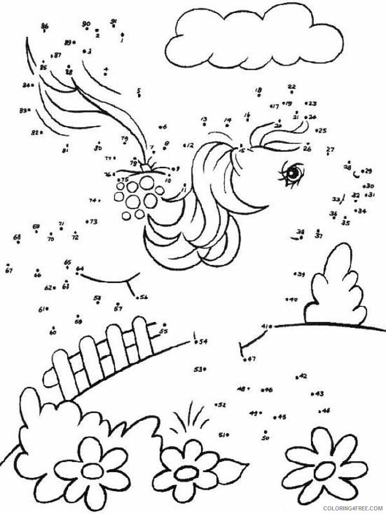 Dot to Dot Coloring Pages Educational Dot To Dot 6 Printable 2020 1419 Coloring4free