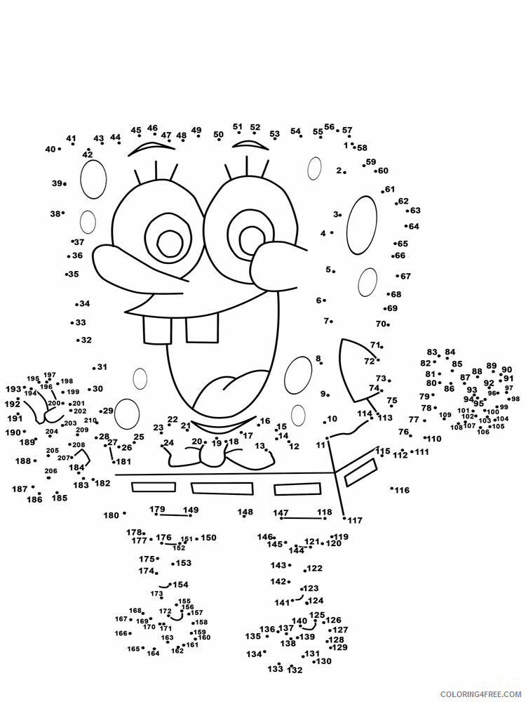 Dot to Dot Coloring Pages Educational Dot To Dot 60 Printable 2020 1420 Coloring4free