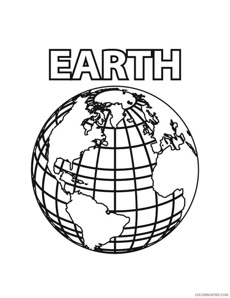 Earth Coloring Pages Educational Earth For Kids Printable 2020 1441 Coloring4free