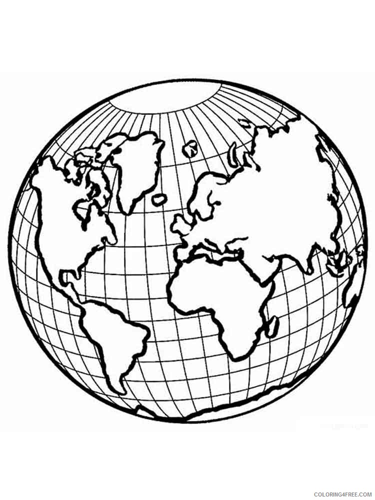 Earth Coloring Pages Educational educational earth 4 Printable 2020 1447 Coloring4free