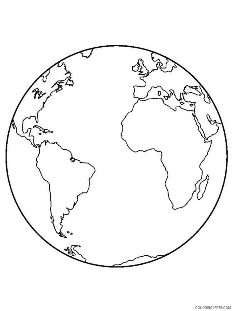Earth Coloring Pages Educational educational earth 5 Printable 2020 1448 Coloring4free